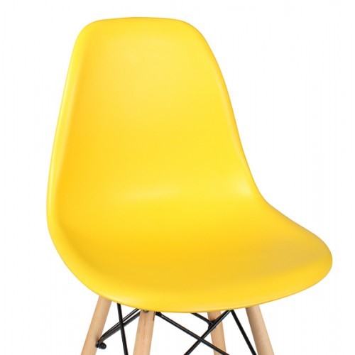 Дизайнерский стул EAMES DSW WX-503 PP-пластик желтый в Челябинске - изображение 2