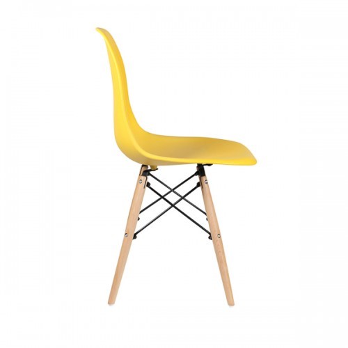 Дизайнерский стул EAMES DSW WX-503 PP-пластик желтый в Миассе - изображение 3