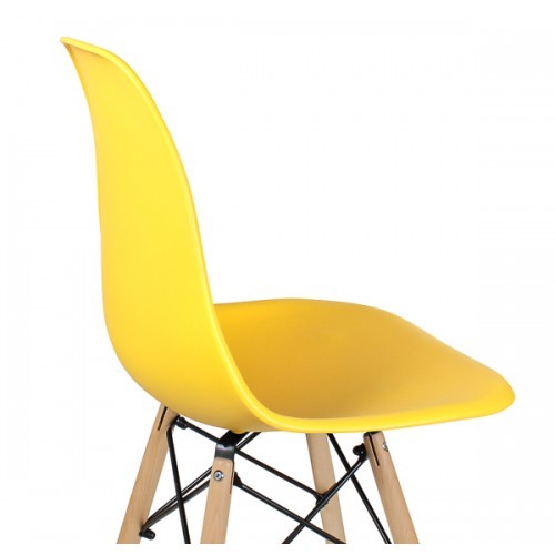Дизайнерский стул EAMES DSW WX-503 PP-пластик желтый в Златоусте - изображение 4