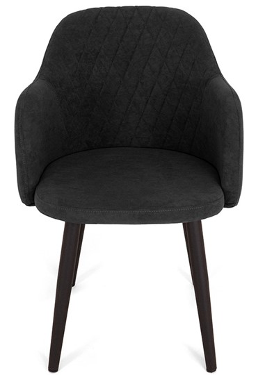 Обеденный стул Эспрессо-1, ноги черные круглые XXL (R38)/велюр T190 Горький шоколад в Челябинске - изображение 1