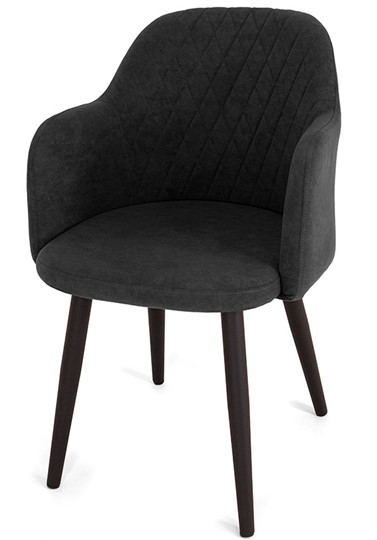Обеденный стул Эспрессо-1, ноги черные круглые XXL (R38)/велюр T190 Горький шоколад в Челябинске - изображение 3