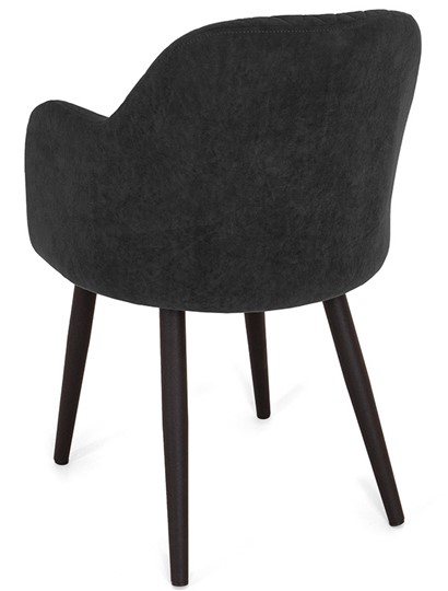 Обеденный стул Эспрессо-1, ноги черные круглые XXL (R38)/велюр T190 Горький шоколад в Челябинске - изображение 4