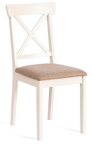 Кухонный стул Гольфи 2, дерево гевея 45х51х94 Ivory white/ткань кор.-зол 1505-9 (2 шт) арт.14117 в Челябинске