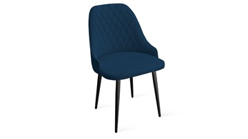 Обеденный стул Гранд К1К (Черный муар/Велюр Confetti Blue) в Челябинске - предосмотр
