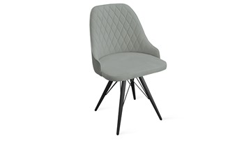 Обеденный стул Гранд К3 (Черный муар/Велюр Confetti Silver) в Миассе