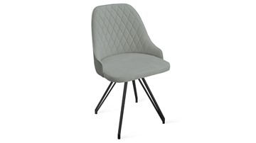 Обеденный стул Гранд К4 (Черный муар/Велюр Confetti Silver) в Миассе