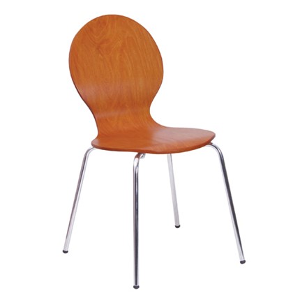 Кухонный стул Kelly wood chrome 450030-1X в Челябинске - изображение