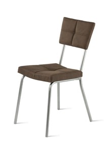 Обеденный стул Лион 1, Allure dark brown/Металлик в Челябинске