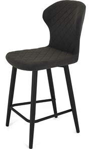 Обеденный стул Марио полубарный (Горький шоколад Т190/ноги черные) в Копейске