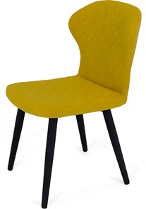 Обеденный стул Марио (Желтый Т182/ноги черные) в Миассе