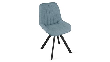 Обеденный стул Марвел Исп. 2 К2 (Черный муар/Микровелюр Duna Dustry Blue) в Копейске