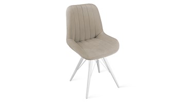 Обеденный стул Марвел Исп. 2 К3 (Белый матовый/Велюр Confetti Smoke) в Копейске