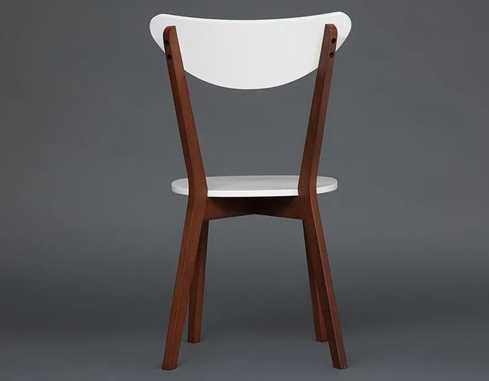 Обеденный стул MAXI (Макси), бук/МДФ 86x48,5x54,5 Белый/Коричневый (2 шт) арт.10464 в Челябинске - изображение 4