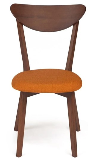 Обеденный стул MAXI (Макси), бук/ткань 86x48,5x54,5 Оранжевый/коричневый (2 шт) арт.10467 в Копейске - изображение 1