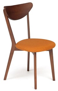 Обеденный стул MAXI (Макси), бук/ткань 86x48,5x54,5 Оранжевый/коричневый (2 шт) арт.10467 в Челябинске