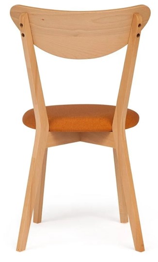 Обеденный стул MAXI (Макси), бук/ткань 86x48,5x54,5 Оранжевый/натуральный бук арт.19592 в Челябинске - изображение 3