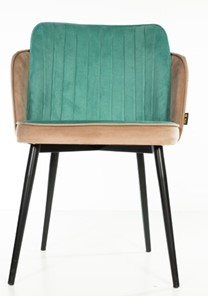 Обеденный стул MSK Пенелопа коричневый/зеленый в Челябинске