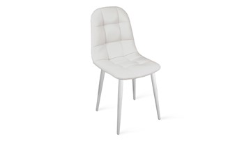 Обеденный стул Райс К1С (Белый матовый/Кож.зам Polo White) в Миассе