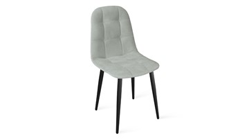 Обеденный стул Райс К1С (Черный муар/Велюр Confetti Silver) в Копейске