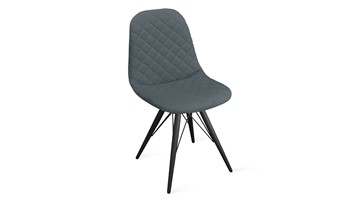 Обеденный стул Ричи К3 (Черный муар/Микровелюр Jercy Graphite) в Миассе