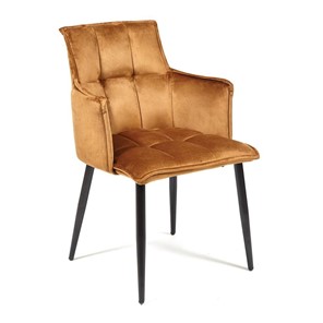 Обеденный стул SASKIA (mod. 8283) 55х61х85 коричневый (G-062-61)/черный в Магнитогорске