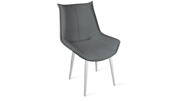 Обеденный стул Тейлор Исп. 2 К1С (Белый матовый/Кож.зам Polo Graphite) в Копейске