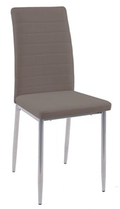 Обеденный стул Текс, микровелюр B5 latte, ножки хром в Магнитогорске