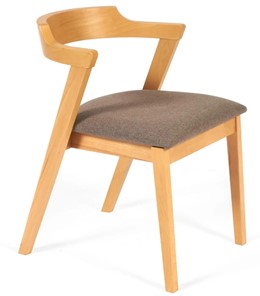 Обеденный стул VERSA (Верса) бук/ткань 54,5x56x74 Натуральный (2 шт) арт.13989 в Челябинске