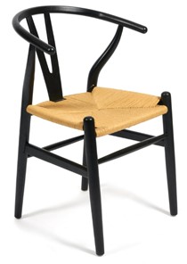 Обеденный стул WISHBONE (mod.CB2212) 57х50,5х79,5 черный арт.20507 в Челябинске