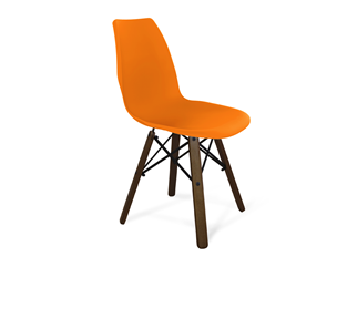 Обеденный стул SHT-ST29/S70 (оранжевый ral2003/темный орех/черный) в Челябинске