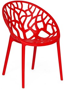 Кресло обеденное BUSH (mod.017) пластик 60*58,5*80 красный, арт.11726 в Челябинске