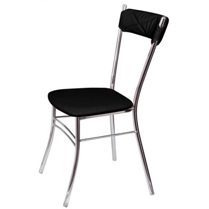 Обеденный стул Бистро Софт СРП-080С Люкс  Экотекс черный в Магнитогорске - изображение