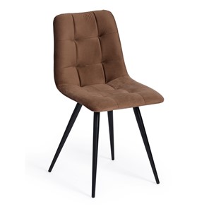 Обеденный стул CHILLY (mod. 7095-1) 45х53х88 коричневый barkhat 12/черный арт.17241 в Миассе