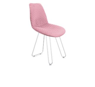 Обеденный стул SHT-ST29-С22 / SHT-S106 (розовый зефир/хром лак) в Челябинске