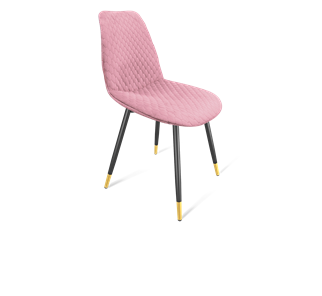 Обеденный стул SHT-ST29-С22 / SHT-S95-1 (розовый зефир/черный муар/золото) в Челябинске