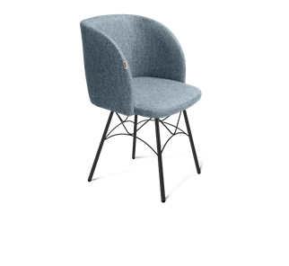 Обеденный стул SHT-ST33 / SHT-S107 (синий лед/черный муар) в Челябинске - предосмотр