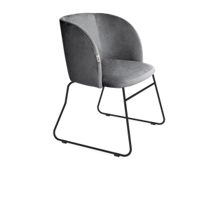 Обеденный стул SHT-ST33 / SHT-S167 (угольно-серый/черный муар) в Челябинске
