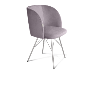 Обеденный стул SHT-ST33 / SHT-S37 (сиреневая орхидея/хром лак) в Миассе