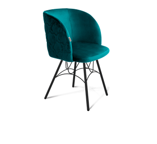 Обеденный стул SHT-ST33-1 / SHT-S100 (альпийский бирюзовый/черный муар) в Челябинске - предосмотр