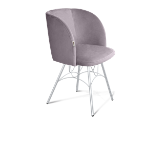 Обеденный стул SHT-ST33 / SHT-S100 (сиреневая орхидея/хром лак) в Копейске