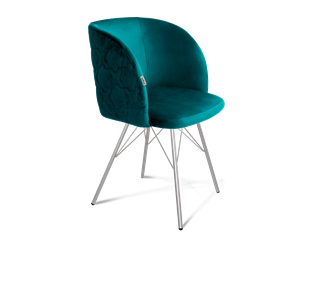Обеденный стул SHT-ST33-1 / SHT-S37 (альпийский бирюзовый/хром лак) в Челябинске