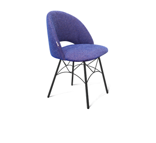 Обеденный стул SHT-ST34 / SHT-S107 (синий мираж/черный муар) в Миассе