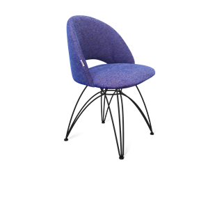 Обеденный стул SHT-ST34 / SHT-S112 (синий мираж/черный муар) в Миассе