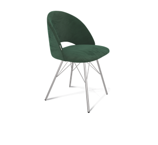 Обеденный стул SHT-ST34 / SHT-S37 (лиственно-зеленый/хром лак) в Миассе