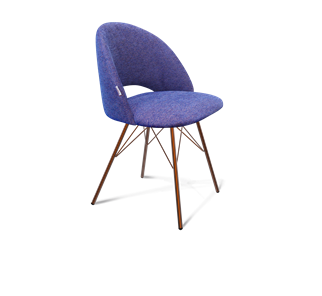 Обеденный стул SHT-ST34 / SHT-S37 (синий мираж/медный металлик) в Миассе