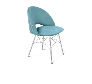 Обеденный стул SHT-ST34-1 / SHT-S107 (голубая пастель/хром лак) в Челябинске - предосмотр