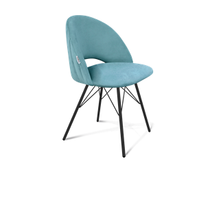 Обеденный стул SHT-ST34-1 / SHT-S37 (голубая пастель/черный муар) в Миассе