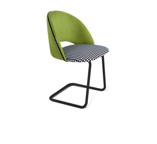 Обеденный стул SHT-ST34-3 / SHT-S45-1 (оливковый/гусиная лапка/черный муар) в Копейске