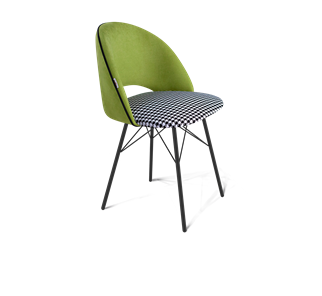 Обеденный стул SHT-ST34-3 / SHT-S64 (оливковый/гусиная лапка/черный муар) в Миассе