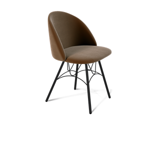 Обеденный стул SHT-ST35 / SHT-S100 (кофейный ликер/черный муар) в Миассе